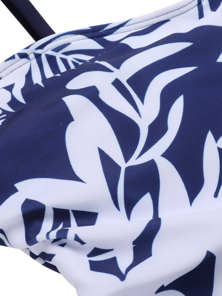 1960s Spaghetti Strap Plants Solid One-Piece Swimsuit — because 1960s glamour never goes out of style
