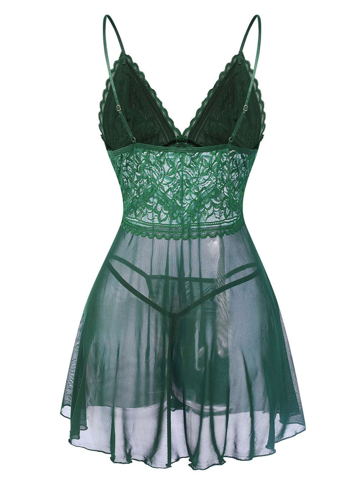 Spaghetti Straps Lace Sheer | | vintage dress, retro fashion