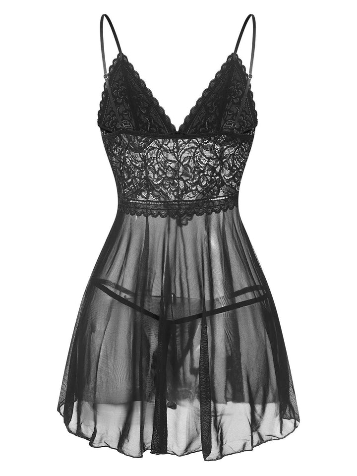 Spaghetti Straps Lace Sheer | | vintage dress, retro fashion