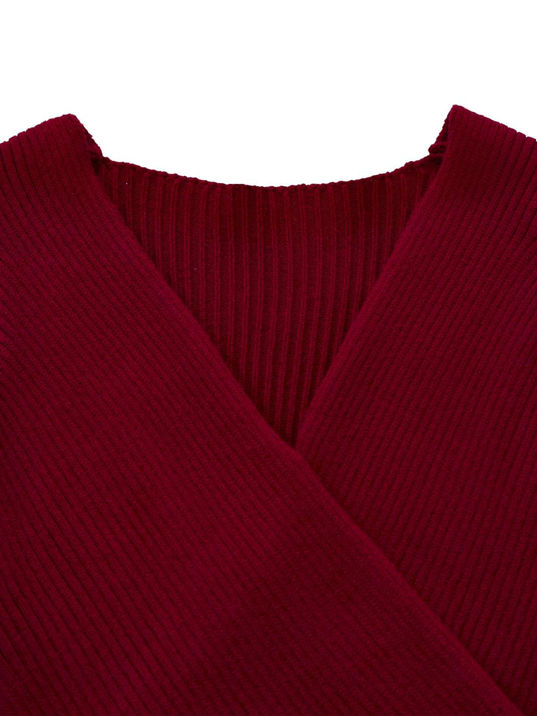 1960s V-Neck Ribbed Knit Button Bodycon Dress - vintage dress, retro fashion
