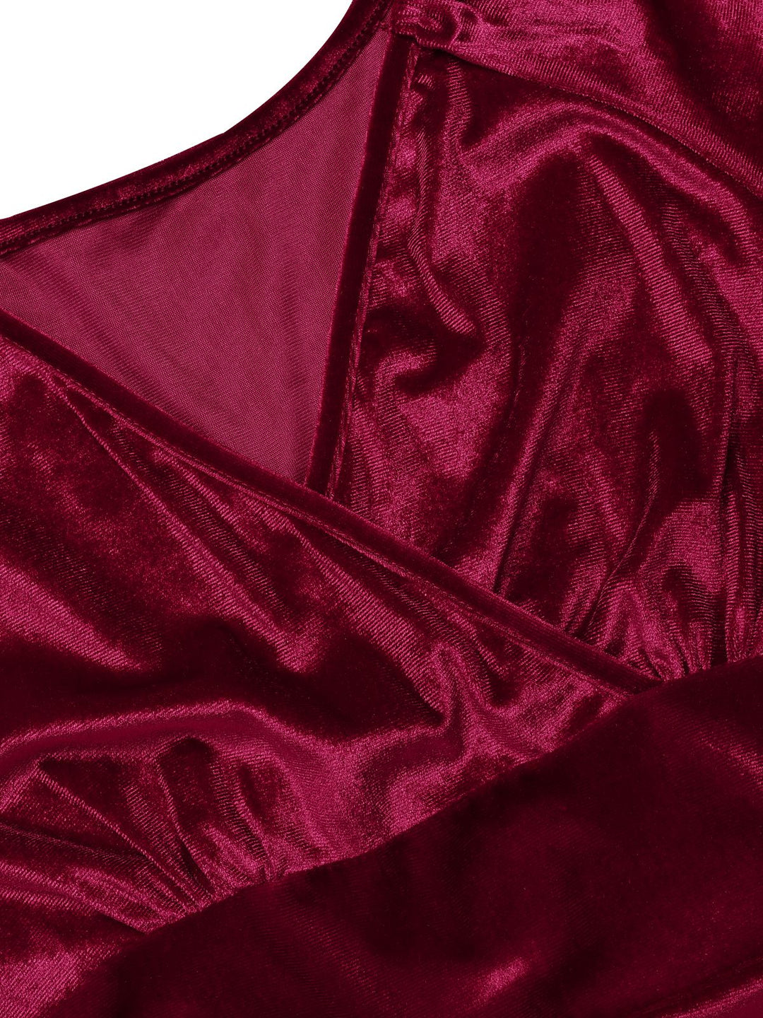 This 1960s V-Neck Velvet Long Sleeve A-Line Dress wraps her in 1960s elegance, one twirl at a time