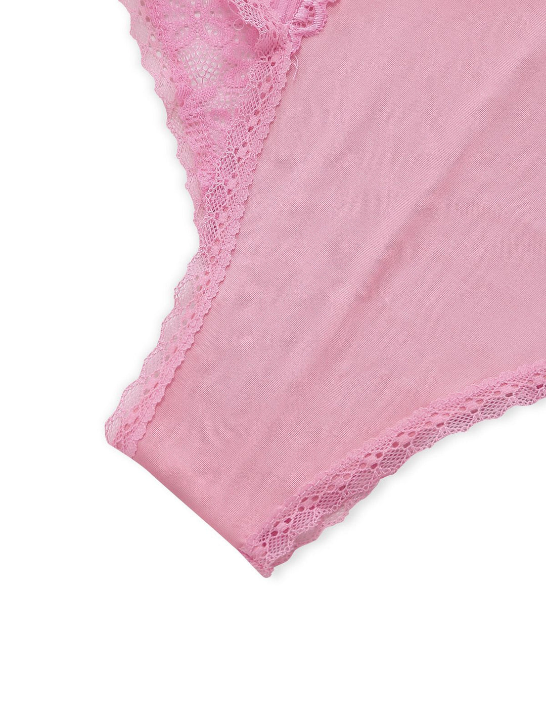 Lace Sheer Petal Ruffle Trim Lingerie Set - vintage fashion, retro style
