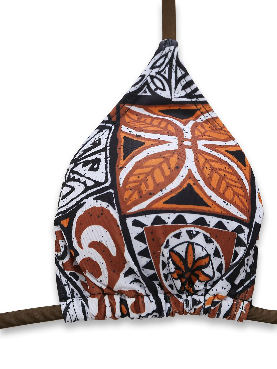 3PCS 1970s Tribal Print Triangle-Strap Bikini Set &amp; Cover-Up - vintage fashion, retro style