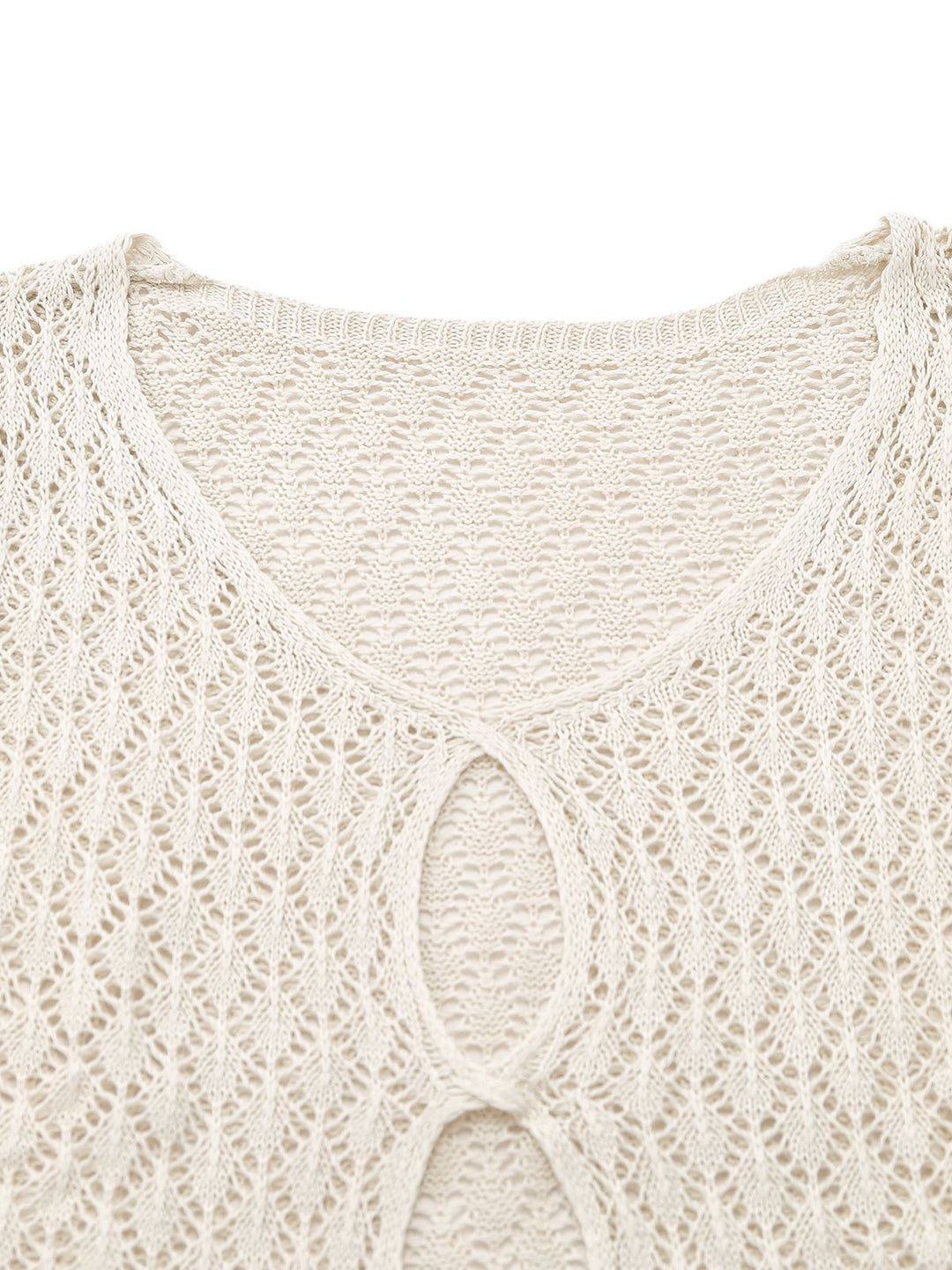1970s Boho Crochet Hollow-Out Cover-Up - vintage fashion, retro style