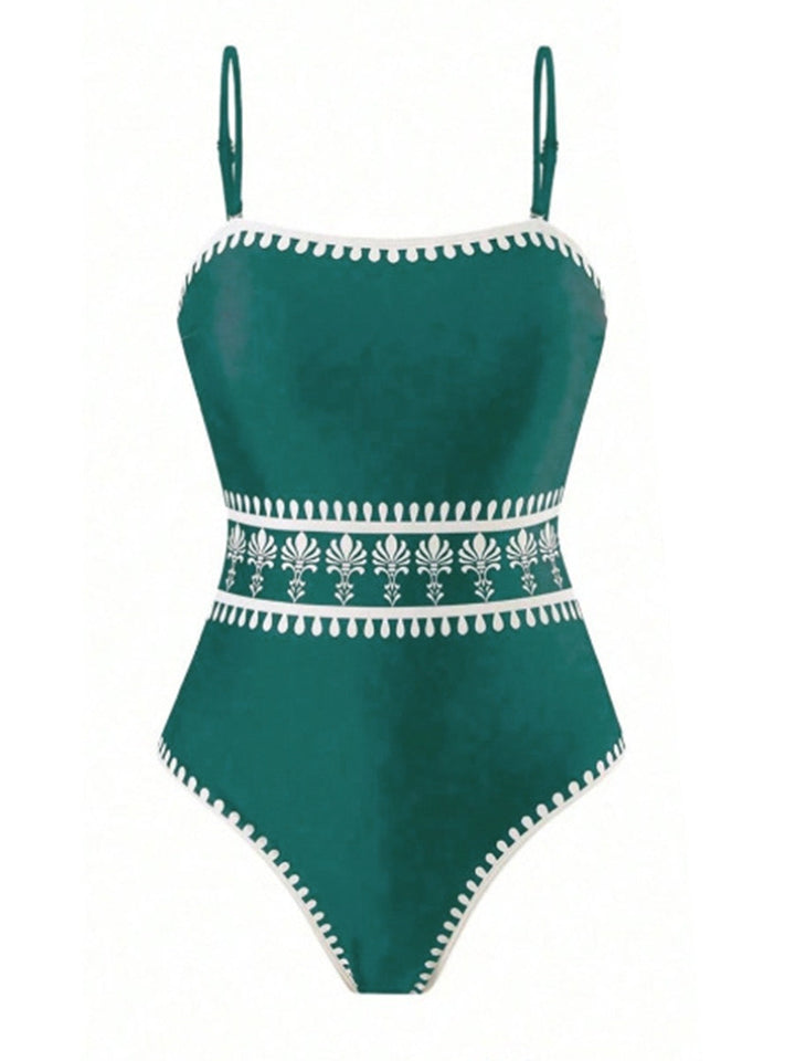 Print One Piece Set Bikini Set 4