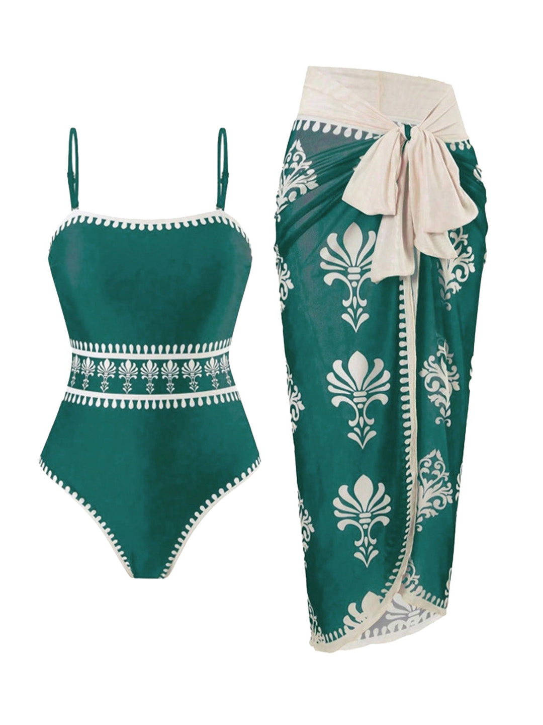 Print One Piece Set Bikini Set 6