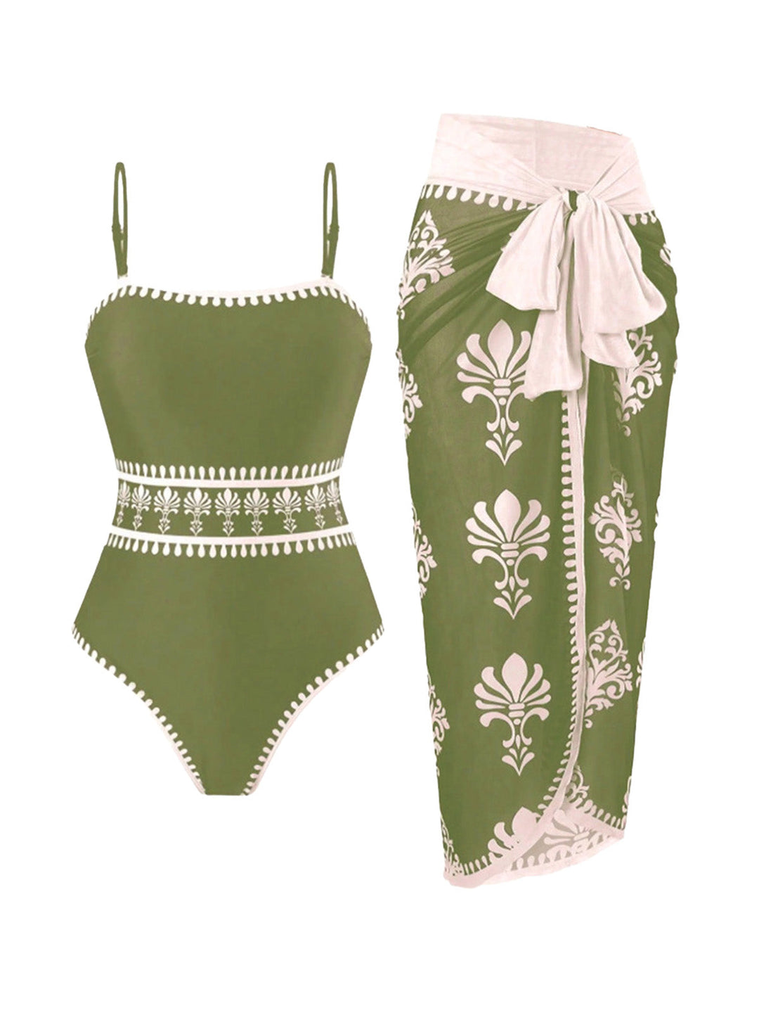 Print One Piece Set Bikini Set 9
