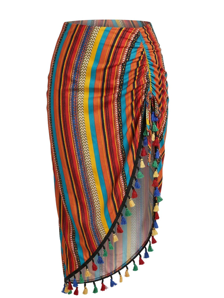1970s Striped Skirts