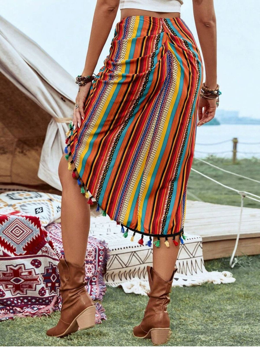 1970s Striped Skirts 3