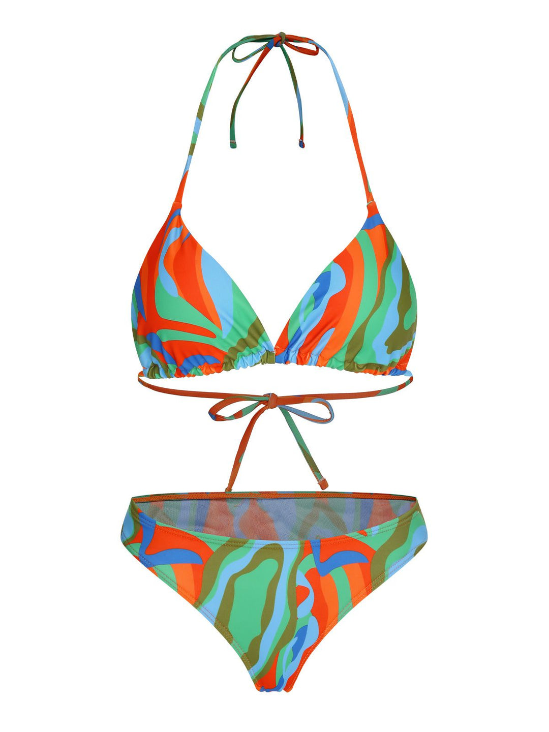 1970s Colorful Swimsuit &amp; Drawstring Skirt Cover Up, vintage skirt, retro style - perfect for women who love vintage and retro fashion