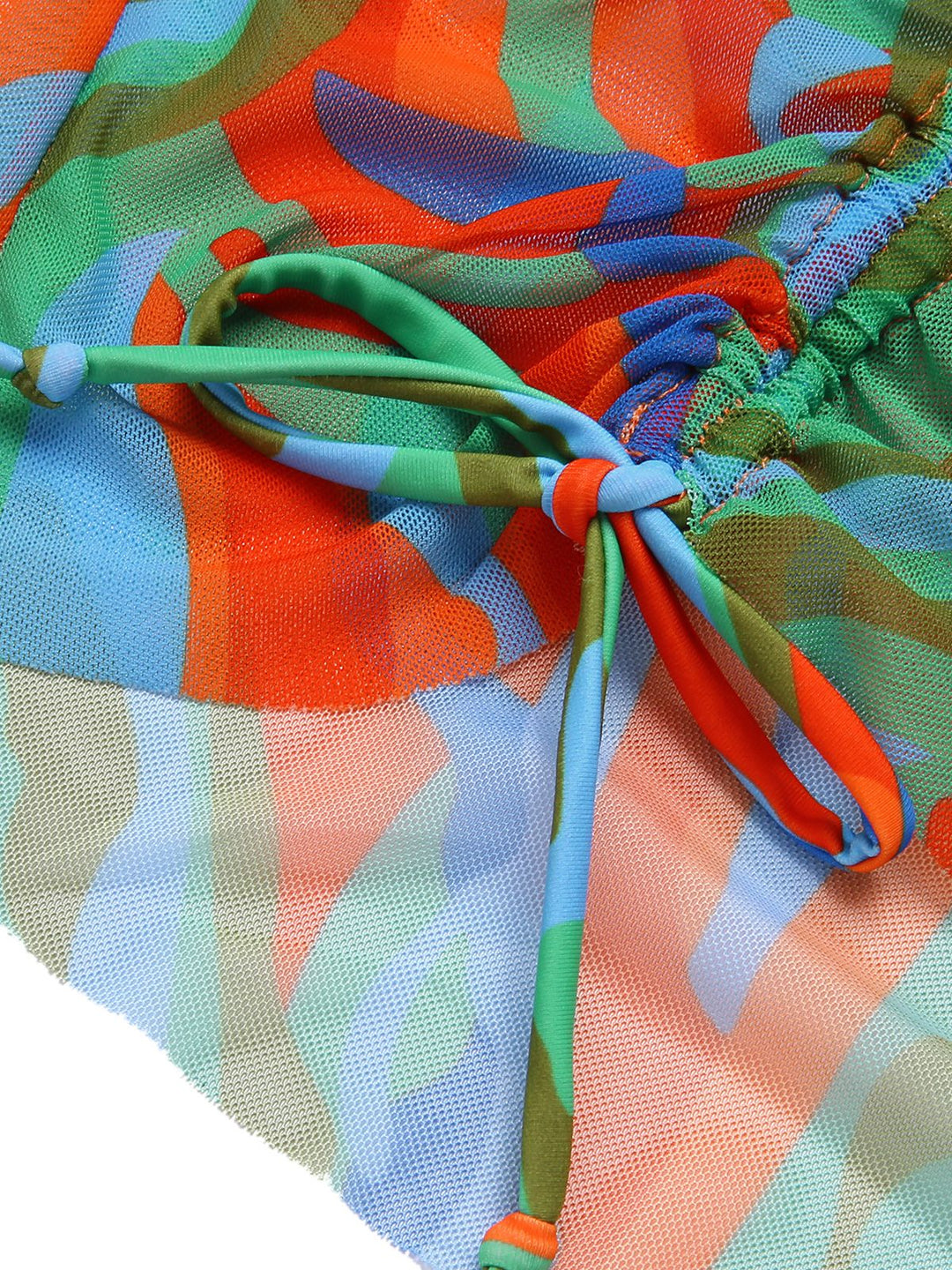 1970s Colorful Swimsuit &amp; Drawstring Skirt Cover Up, vintage skirt, retro style - perfect for women who love vintage and retro fashion