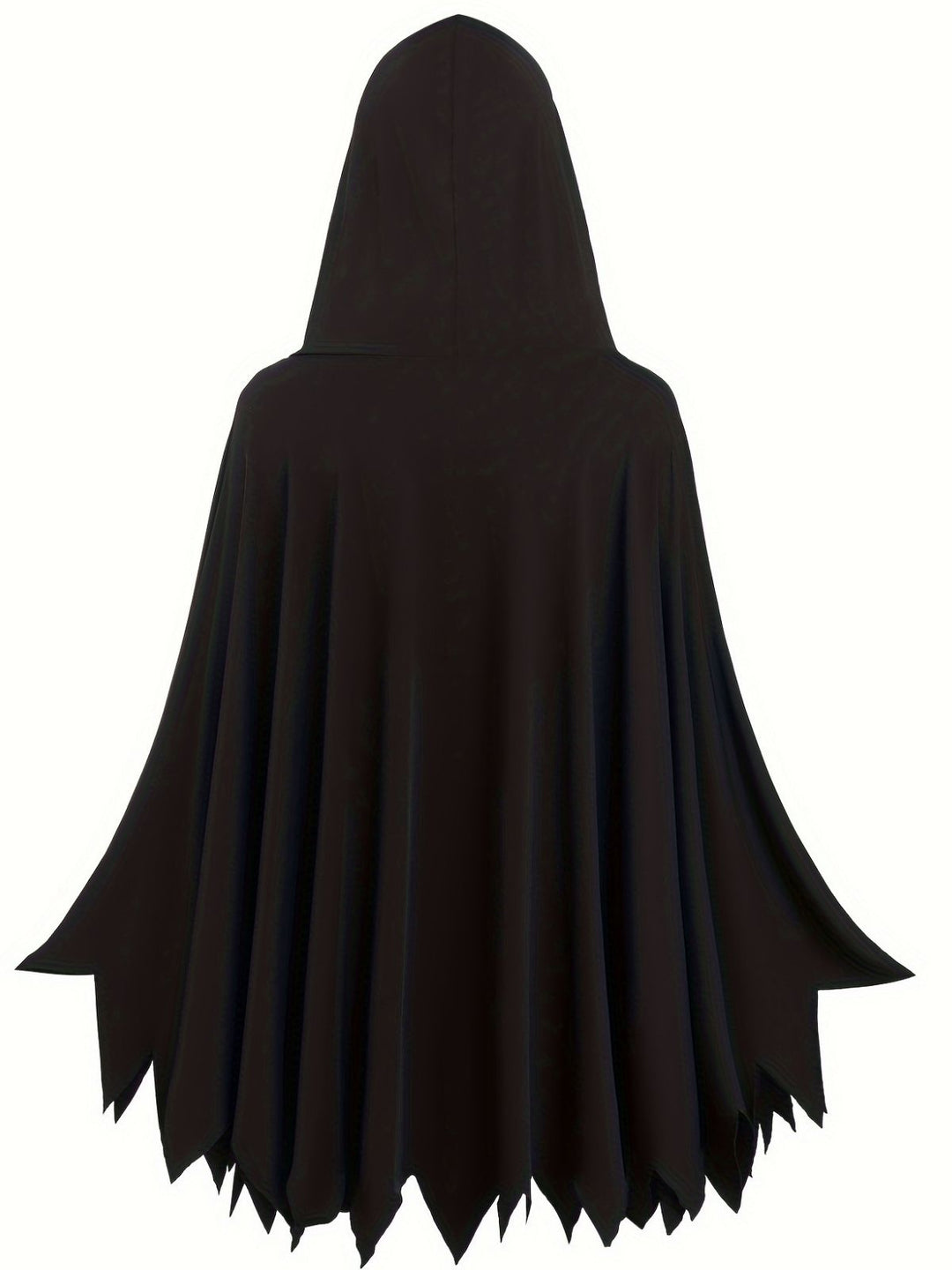 1970s Halloween Skeleton Bone Print Hooded Cape - vintage fashion, retro style
