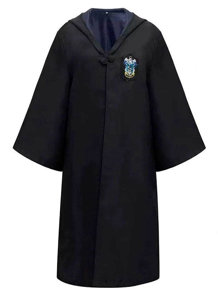 1970s Halloween Wizard School Hooded Robe Costume Set - vintage fashion, retro style