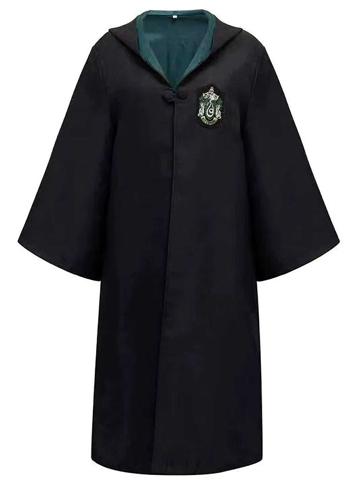 1970s Halloween Wizard School Hooded Robe Costume Set - vintage fashion, retro style