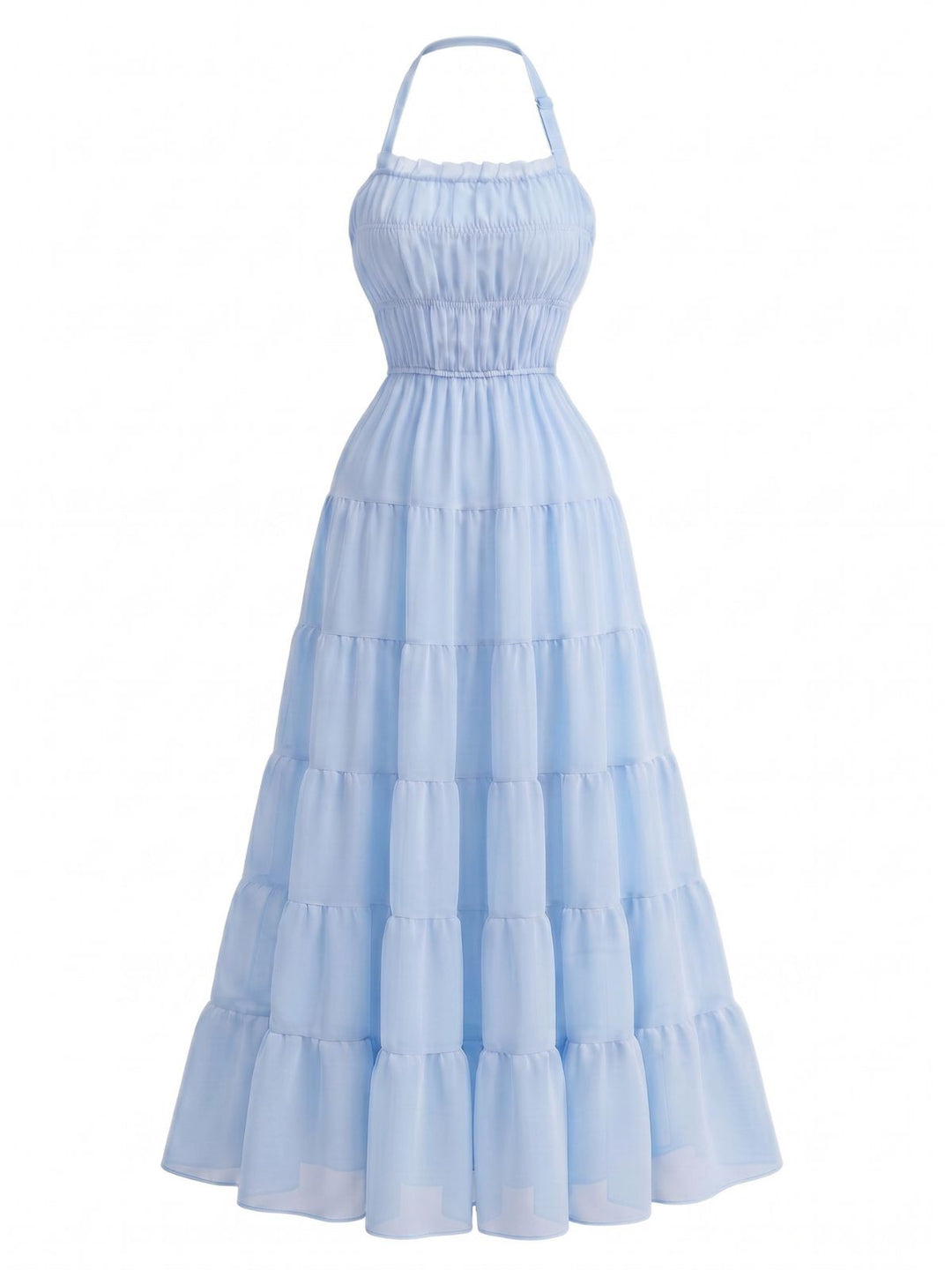 Elegant 1950s Vintage Halter Dress 3