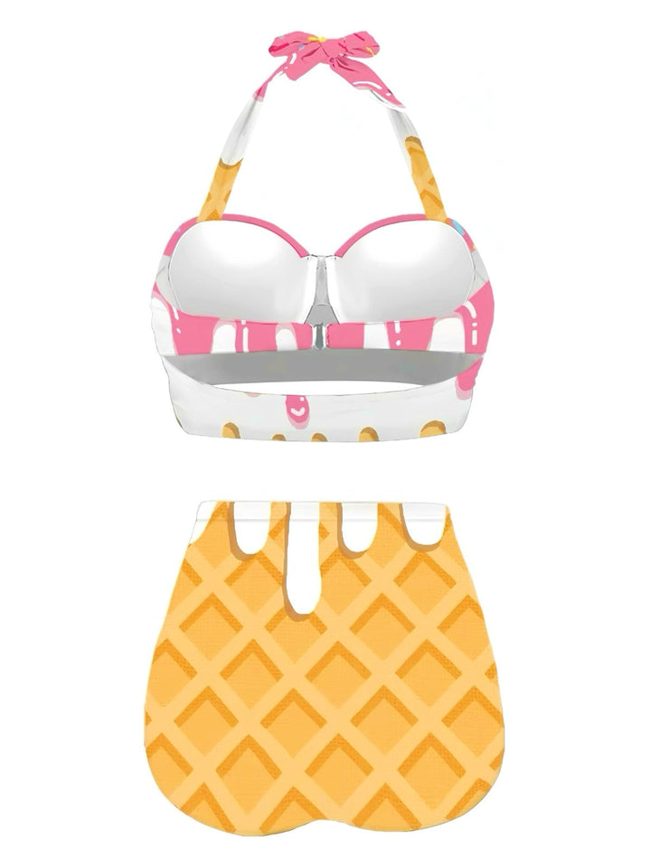 1970s Halter Ice- Cone High-Waist Bikini — because 1970s glamour never goes out of style