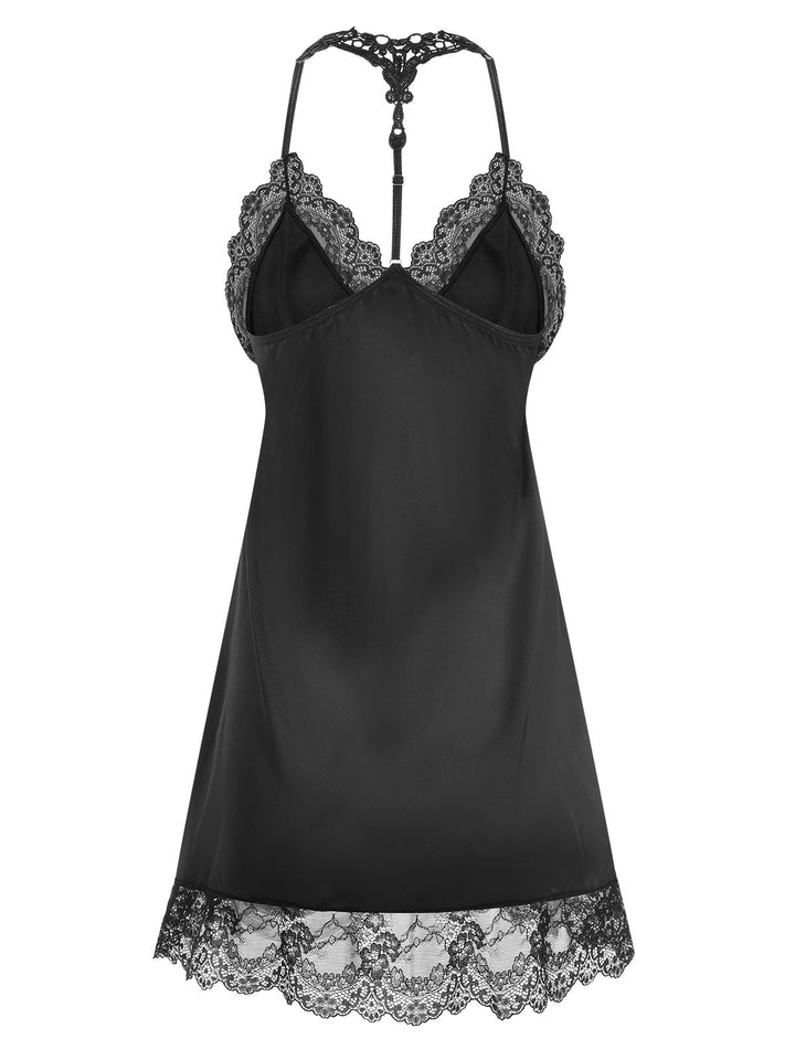 Lace Patchwork Spaghetti Straps | | vintage dress, retro fashion