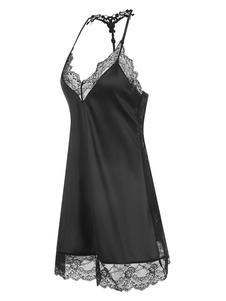 Lace Patchwork Spaghetti Straps | | vintage dress, retro fashion
