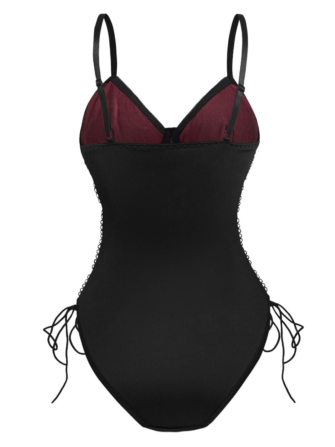 1970s Lace Spiderweb Punk Underwire Shapewear Bodysuit - vintage fashion, retro style