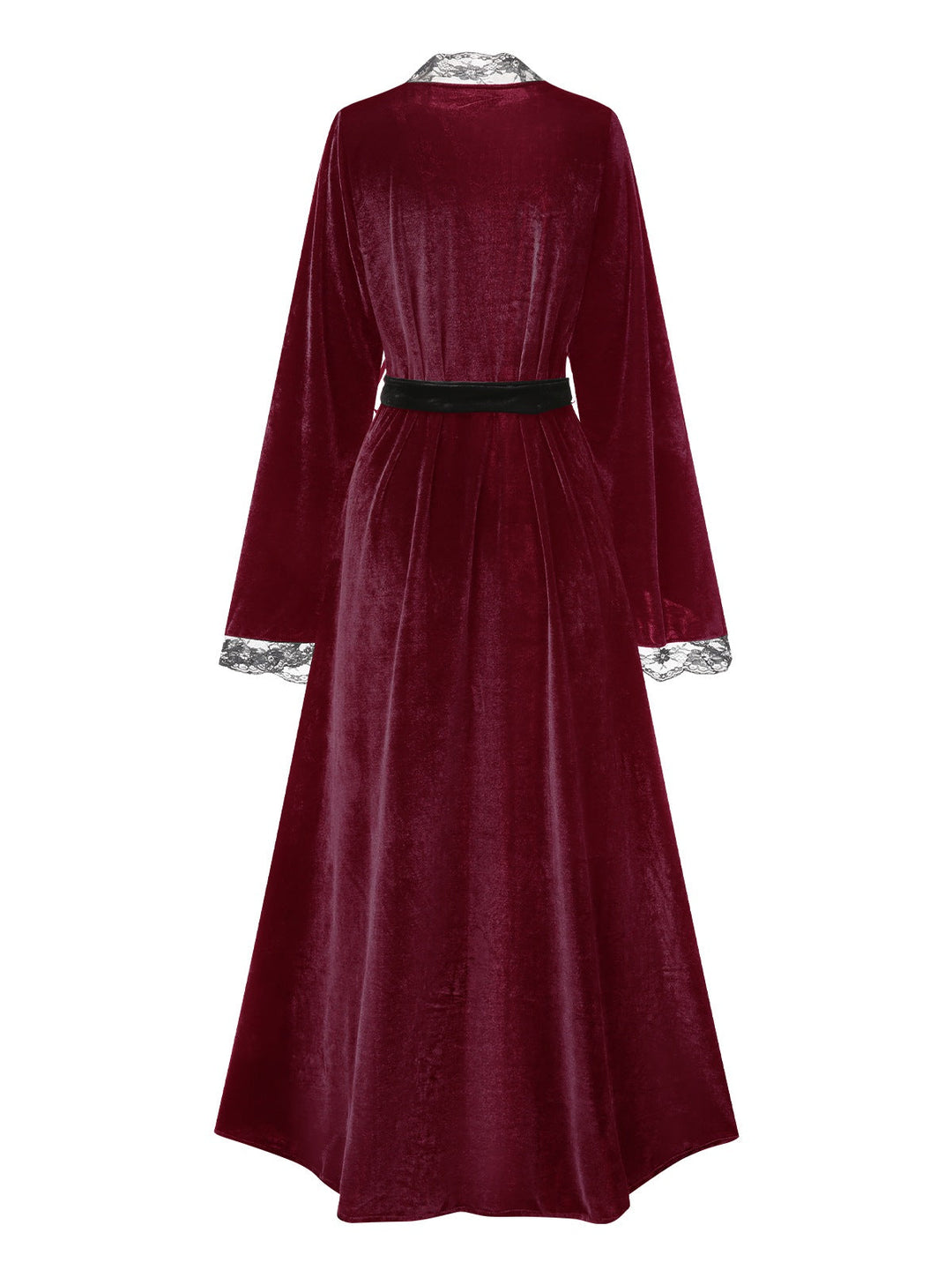 Lace Trim Velvet Lounge | | vintage fashion, retro style