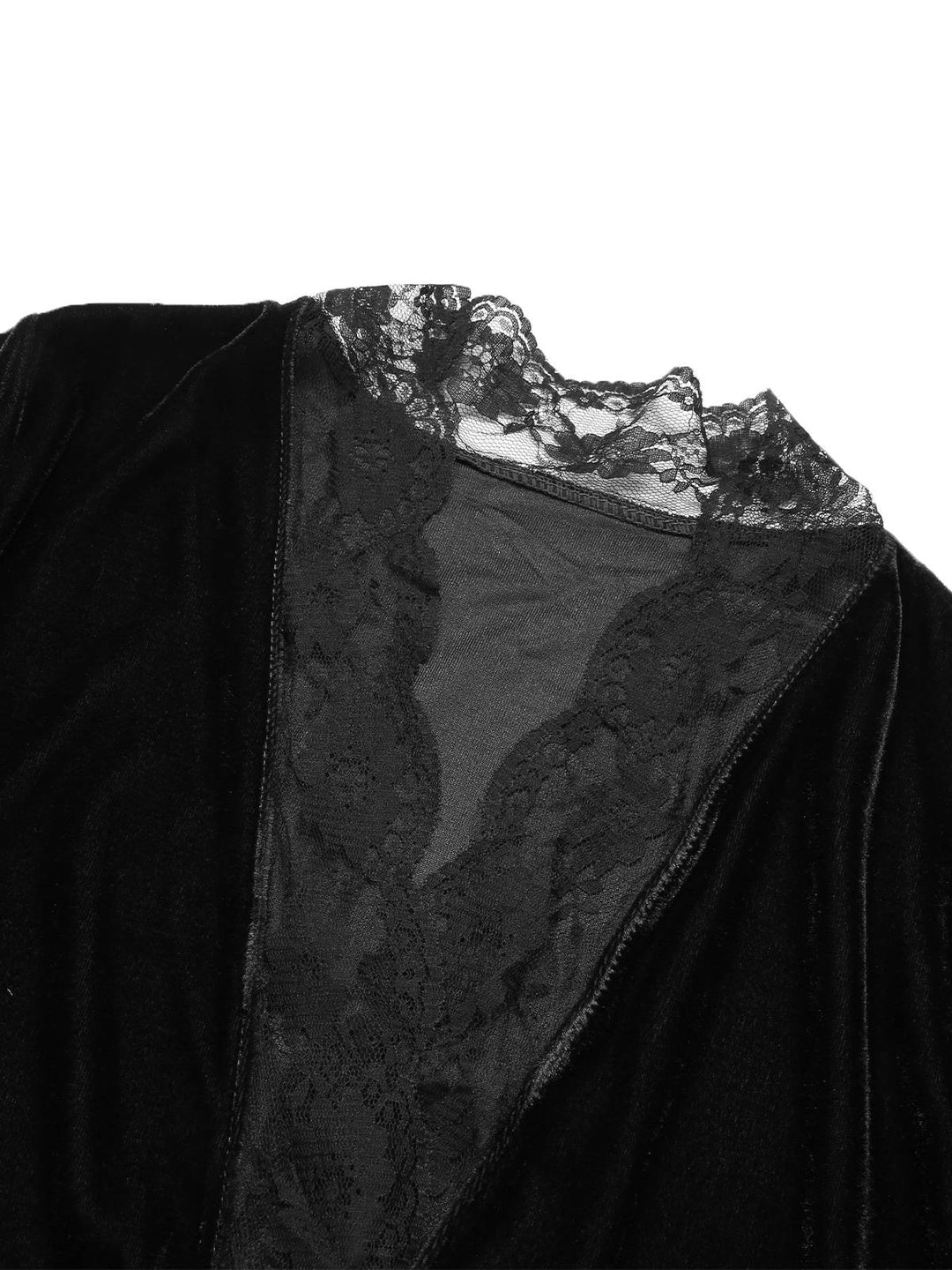 Lace Trim Velvet Lounge | | vintage fashion, retro style