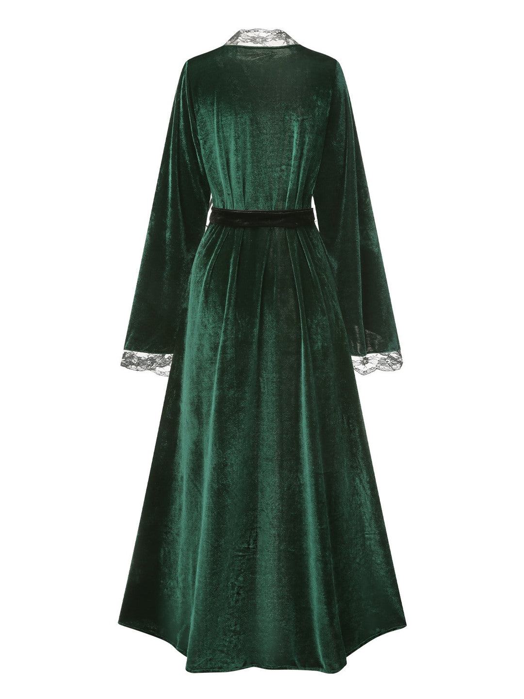 Lace Trim Velvet Lounge | | vintage fashion, retro style