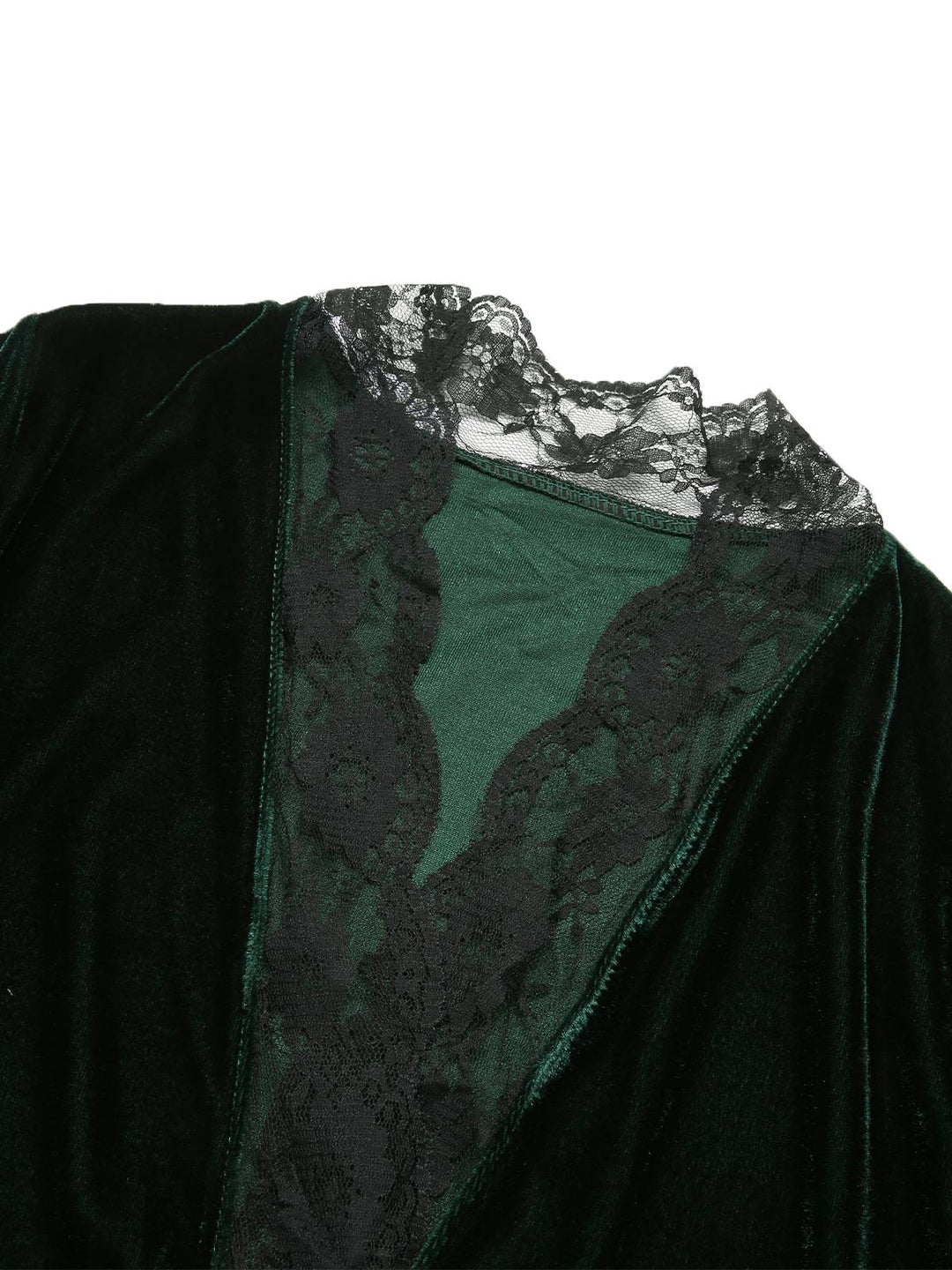 Lace Trim Velvet Lounge | | vintage fashion, retro style