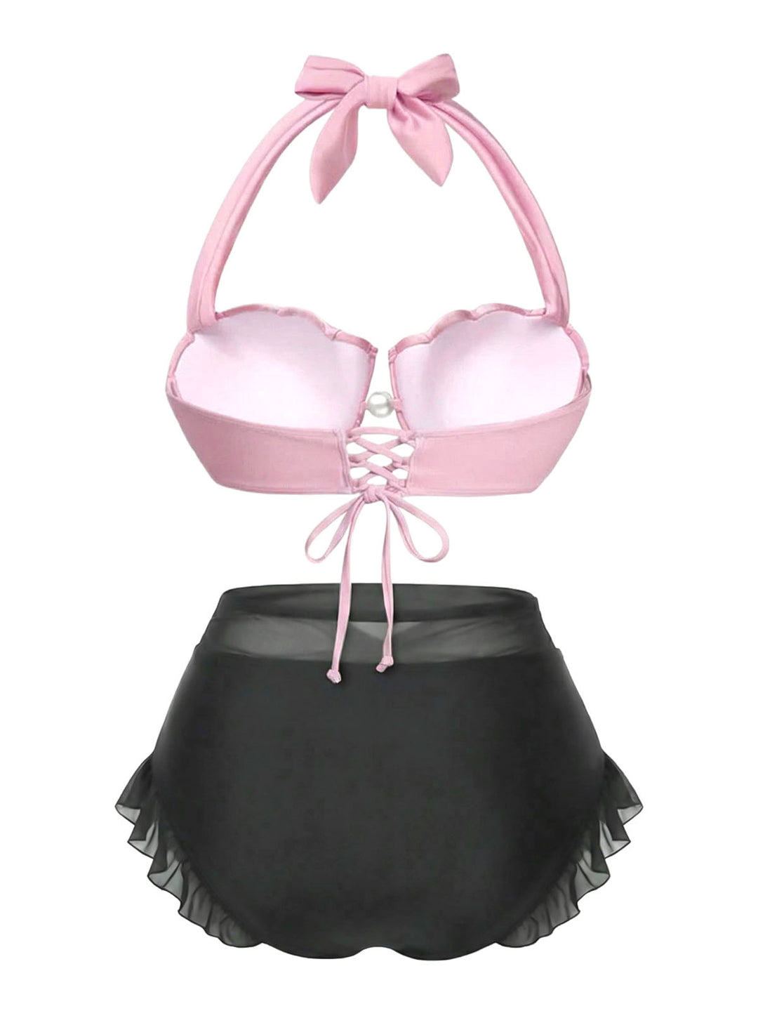 1970s Mermaid Shell Halter Bikini Set - vintage fashion, retro style