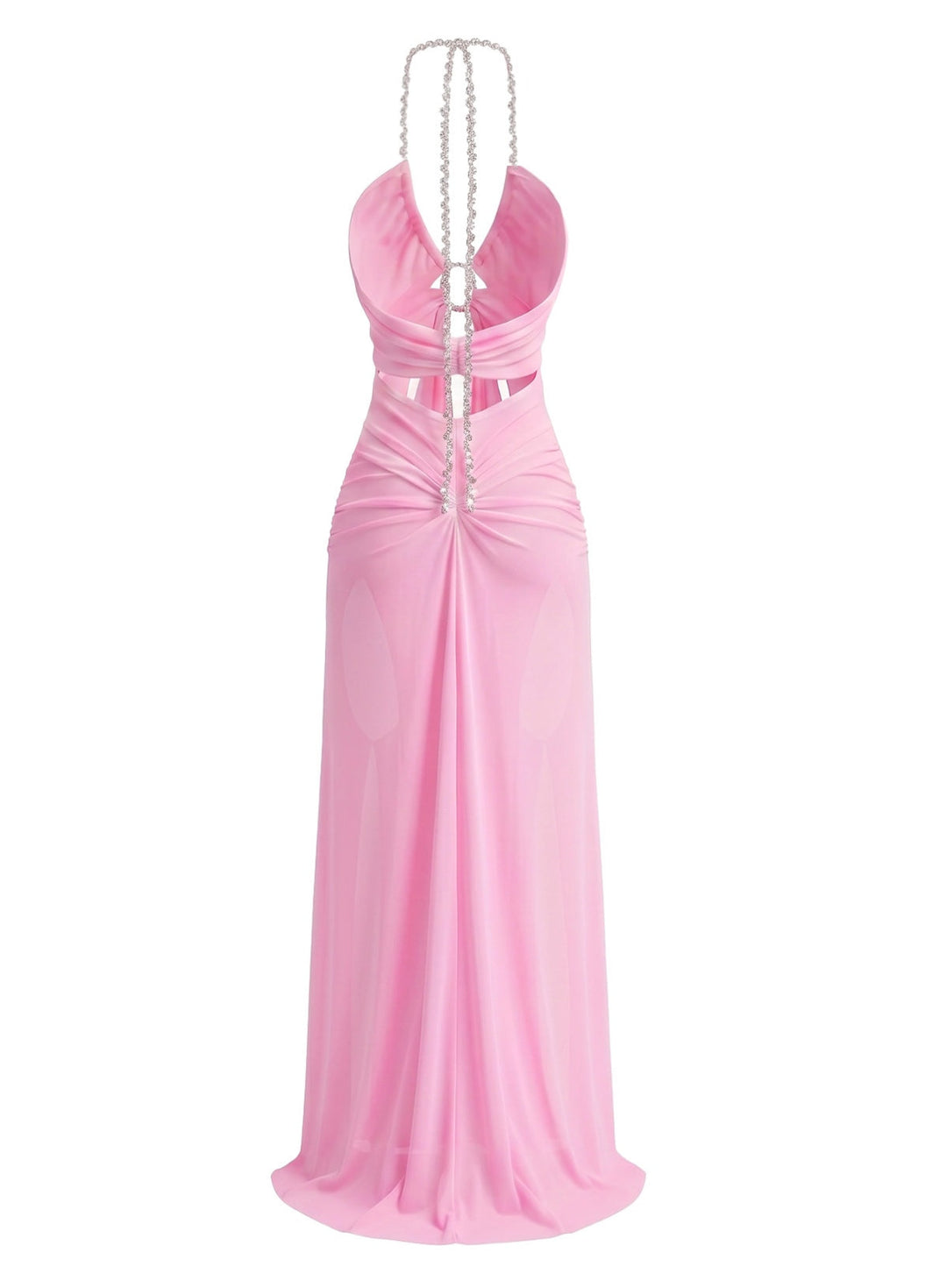 1970s Sleeveless Mesh Halter Maxi Dress, vintage dress, retro fashion - perfect for women who love vintage and retro fashion