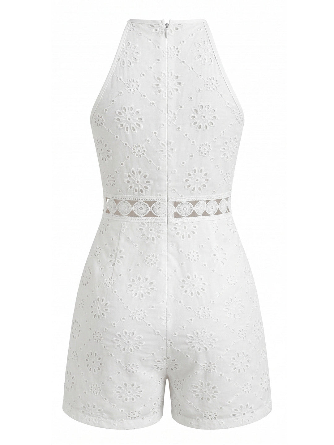 1970s Sleeveless Round Neck Vintage Romper, vintage romper, retro jumpsuit - perfect for women who love vintage and retro fashion