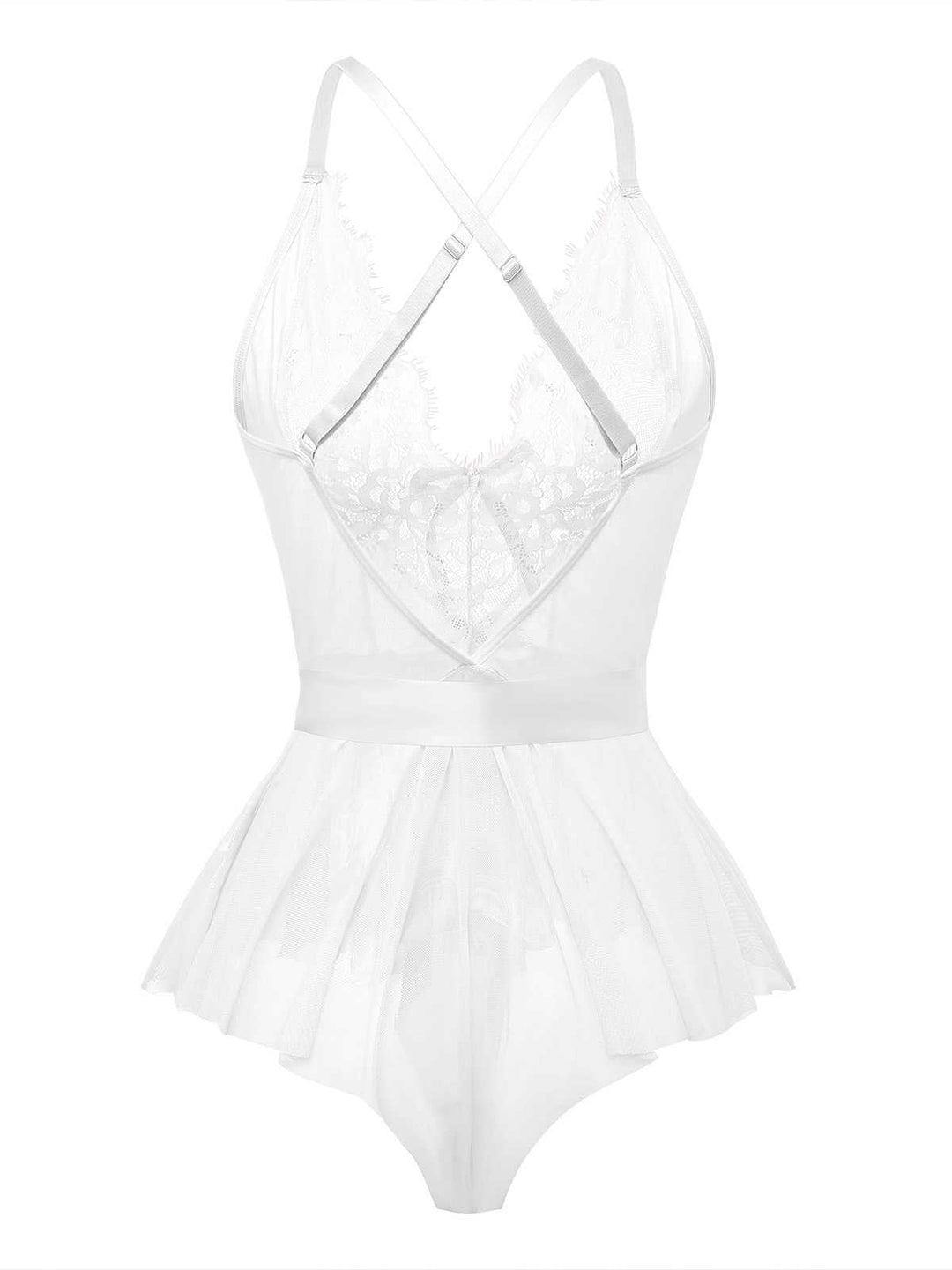 Slip Floral Lace Bow Nightgown - vintage nightgown, retro sleepwear