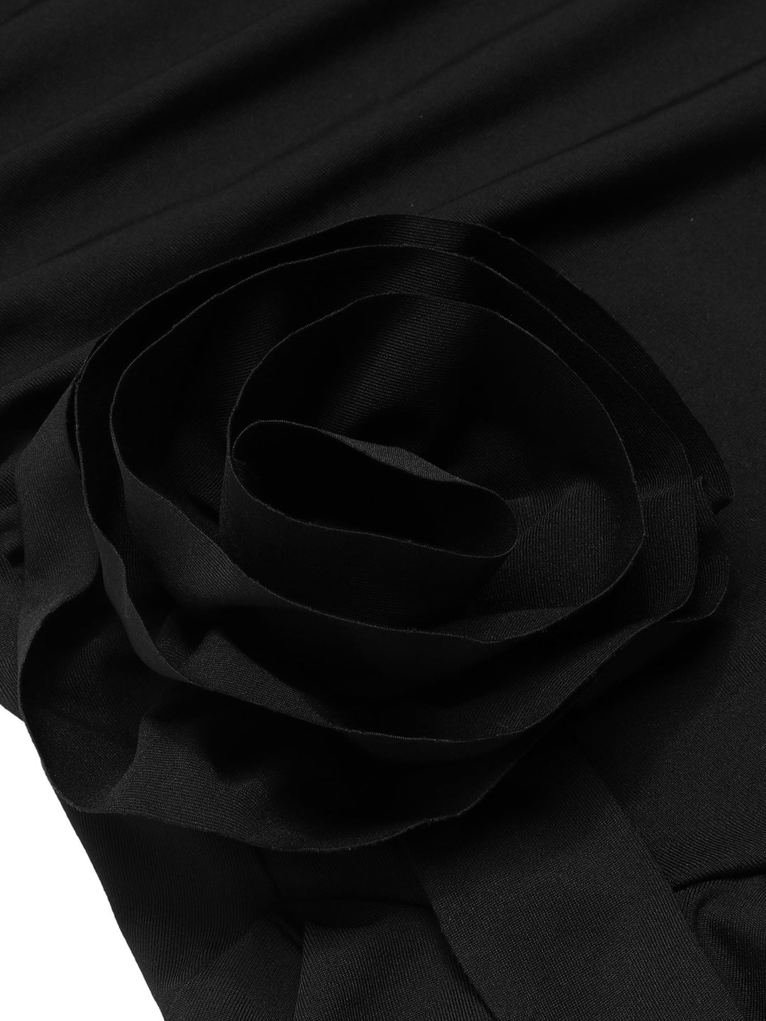 1970s Solid 3D Rose Ruffle High Low Hem Dress, vintage dress, retro fashion - perfect for women who love vintage and retro fashion