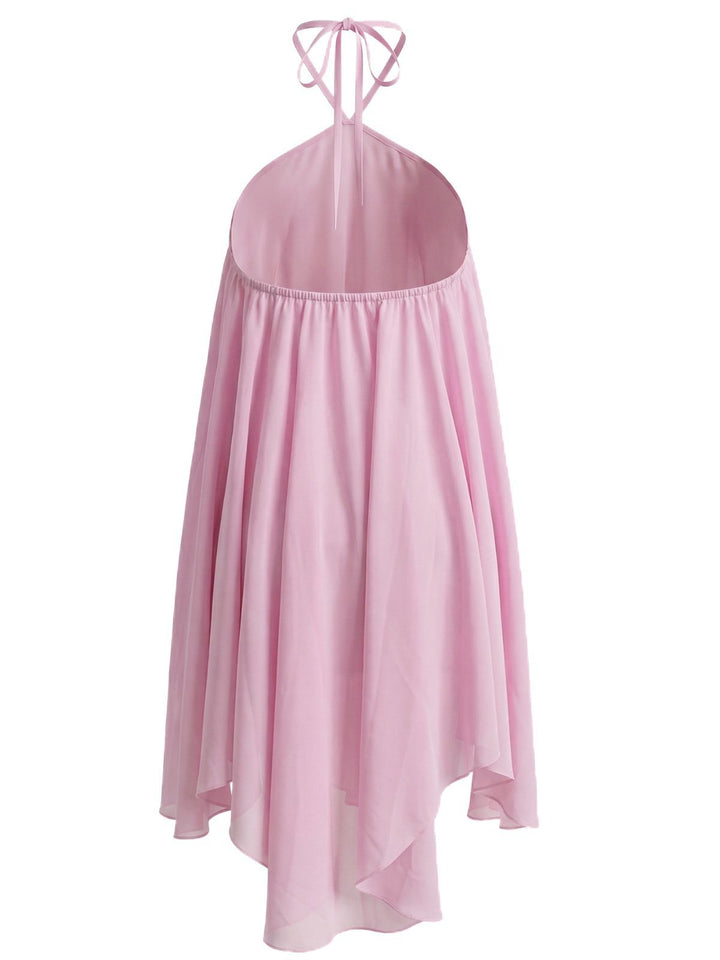 Solid Multi-Layer Chiffon Bind Babydoll Dress - vintage dress, retro fashion