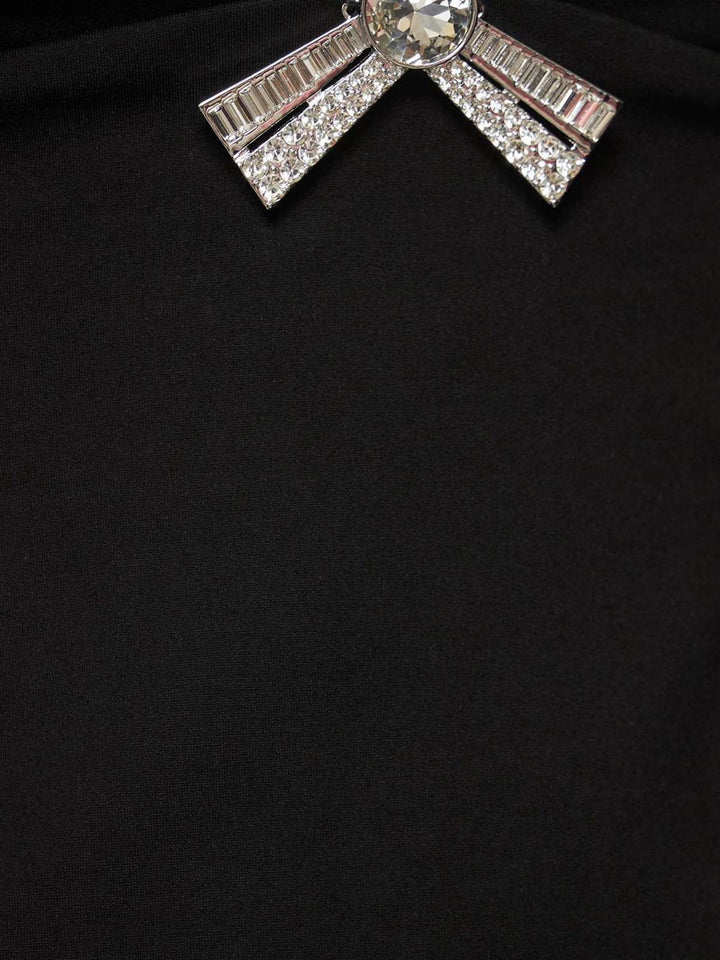 1970s Solid Spaghetti Straps Rhinestones Dress — a 1970s silhouette that turns sidewalks into runways