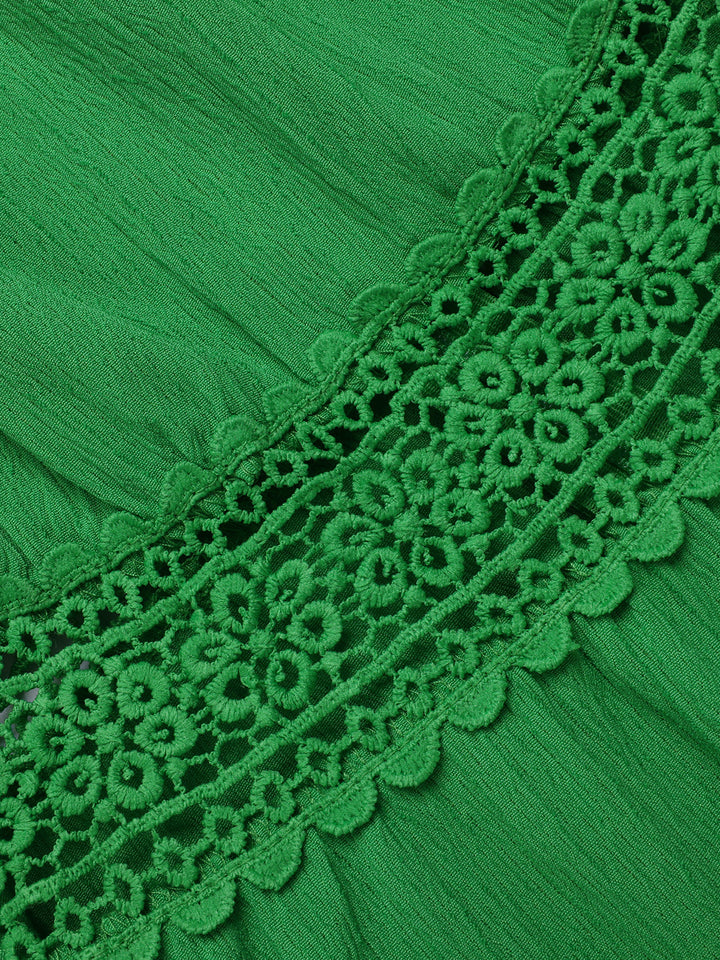 1970s Solid Straps Ruffles Patchwork | 1970s | vintage dress, retro fashion