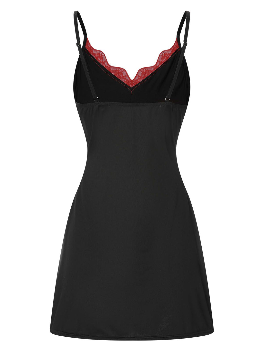 This Spaghetti Strap Bow Lace Patchwork Nightgown wraps her in elegance, one twirl at a time