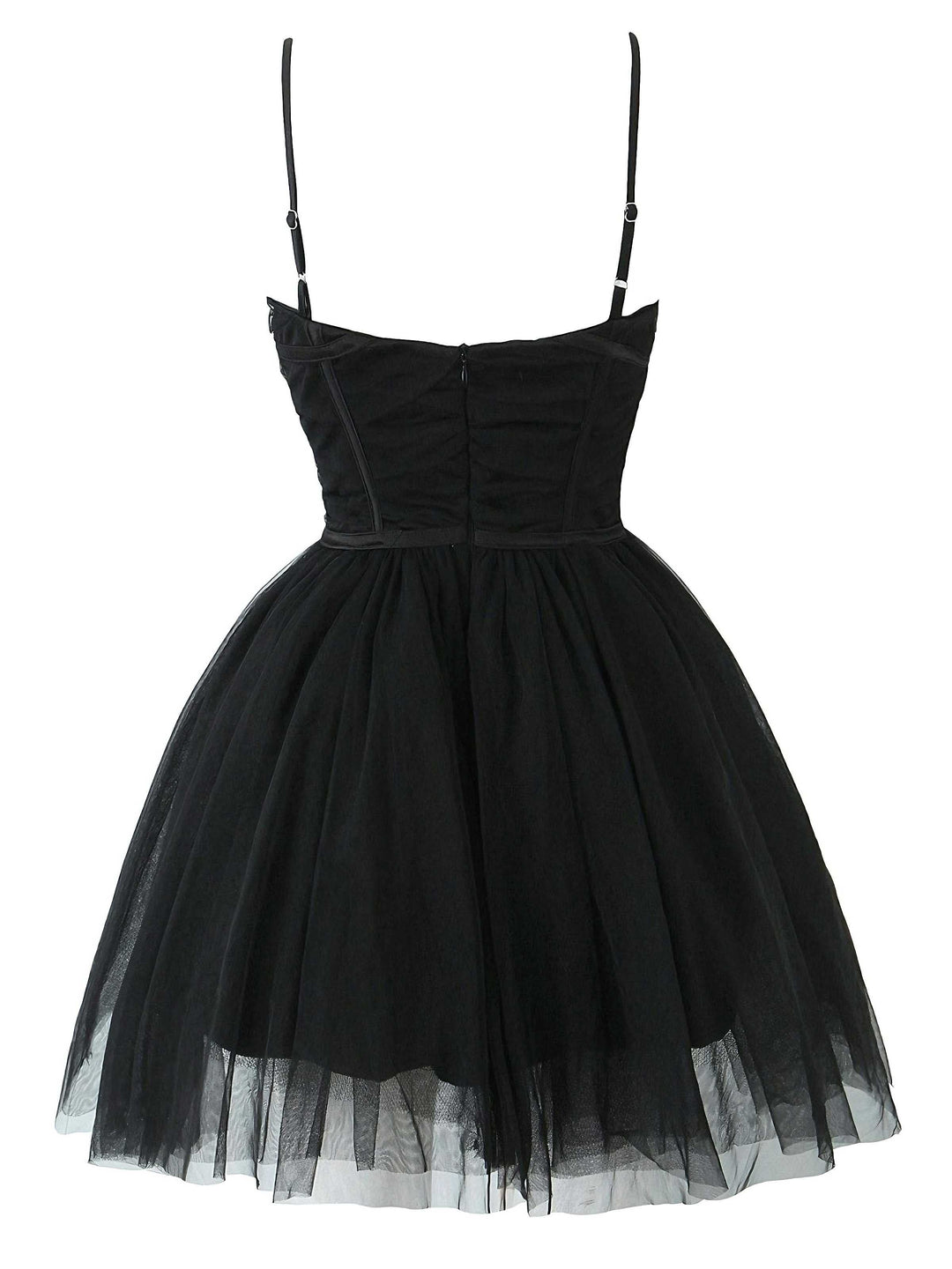 1970s Spaghetti Strap Bow Tulle Dress - vintage dress, retro fashion