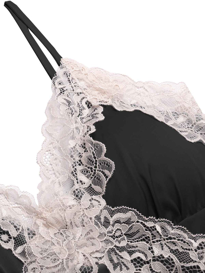 Spaghetti Strap Lace Patchwork Nightgown — the kind of dress that makes strangers smile