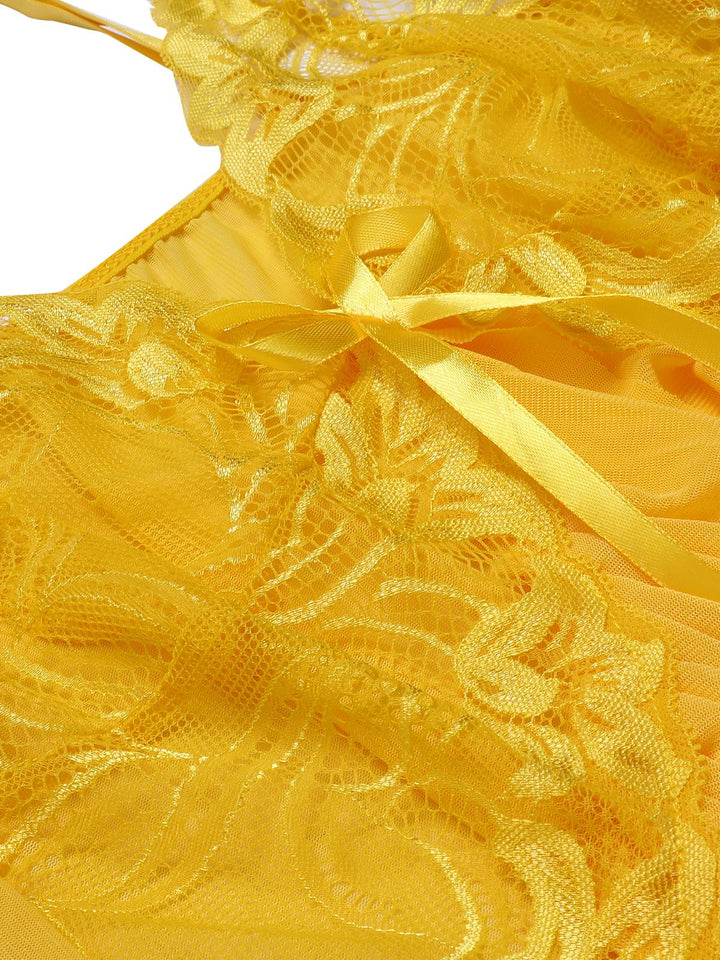 Spaghetti Strap Lace Sheer Sleepwear — intimates that whisper secrets only she knows