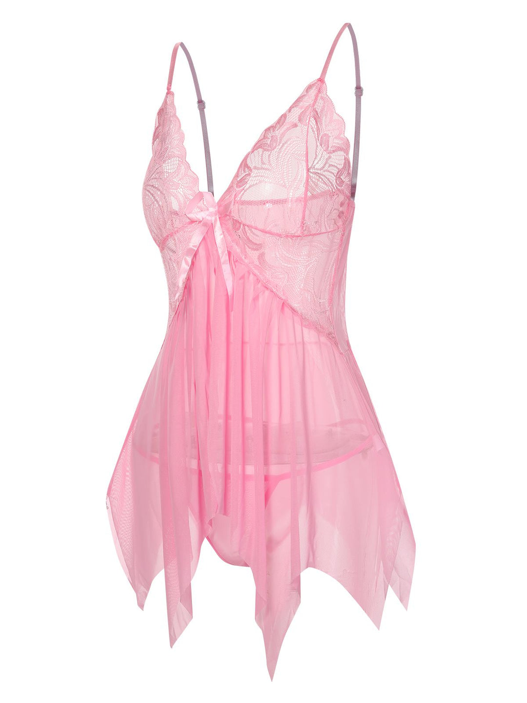 Spaghetti Strap Lace Sheer Sleepwear — intimates that whisper secrets only she knows