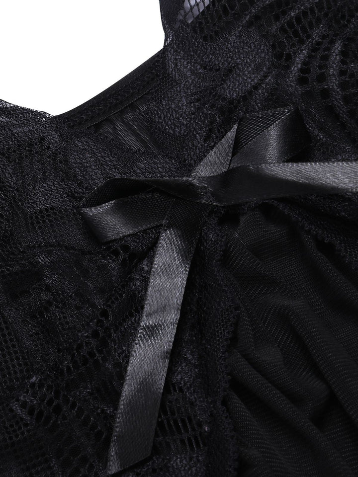 1970s Spaghetti Strap Lace Sheer Sleepwear — 1970s intimates that whisper secrets only she knows