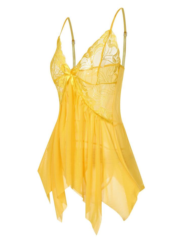 Spaghetti Strap Lace Sheer Sleepwear — because glamour starts underneath