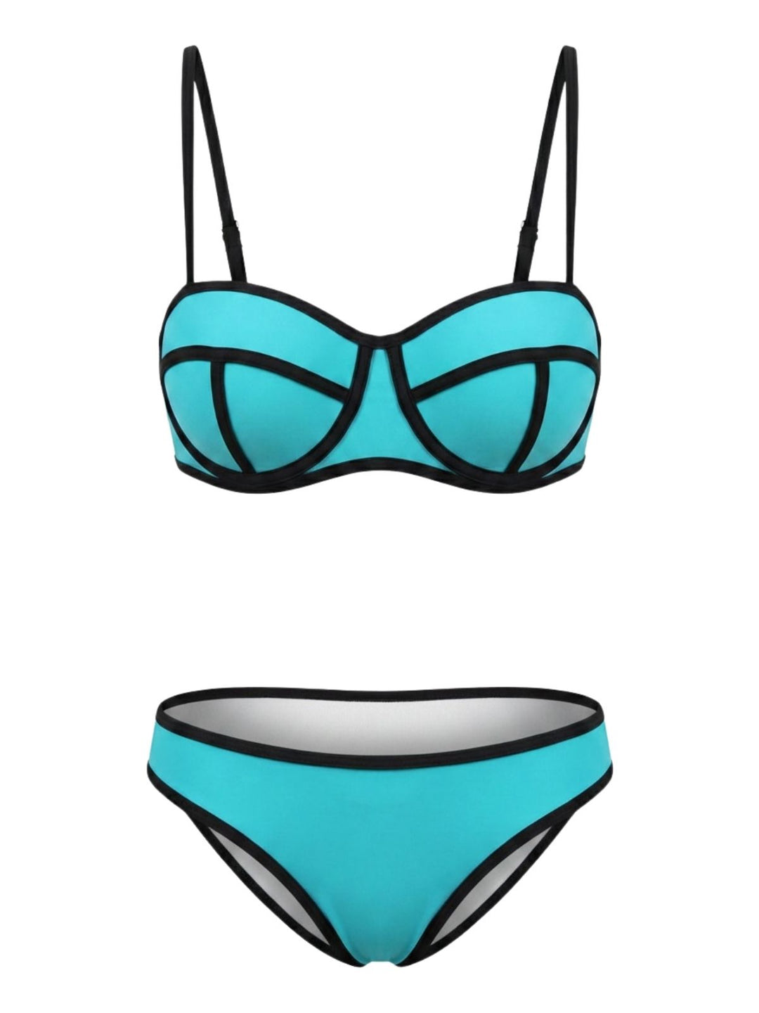 Spaghetti Strap Vintage Tankini, vintage fashion, retro style - perfect for women who love vintage and retro fashion