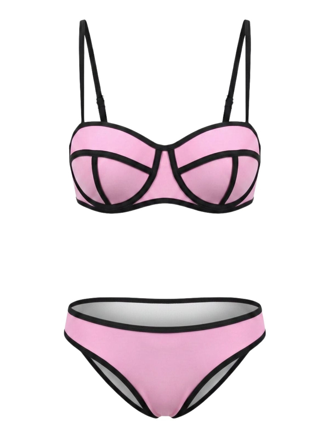 Spaghetti Strap Vintage Tankini, vintage fashion, retro style - perfect for women who love vintage and retro fashion