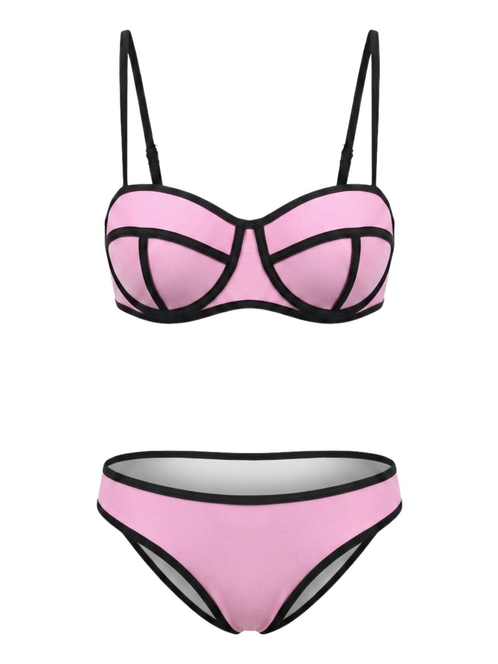 Spaghetti Strap Vintage Tankini, vintage fashion, retro style - perfect for women who love vintage and retro fashion