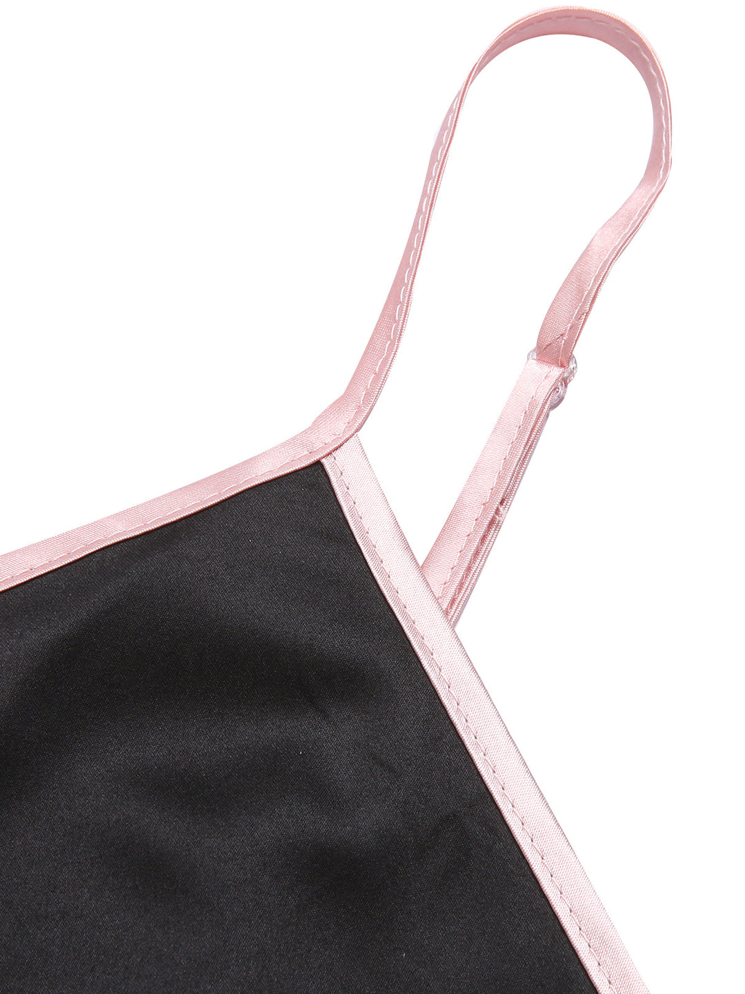 Spaghetti Straps Satin Ribbon Pajamas, vintage pajamas, retro nightwear - perfect for women who love vintage and retro fashion