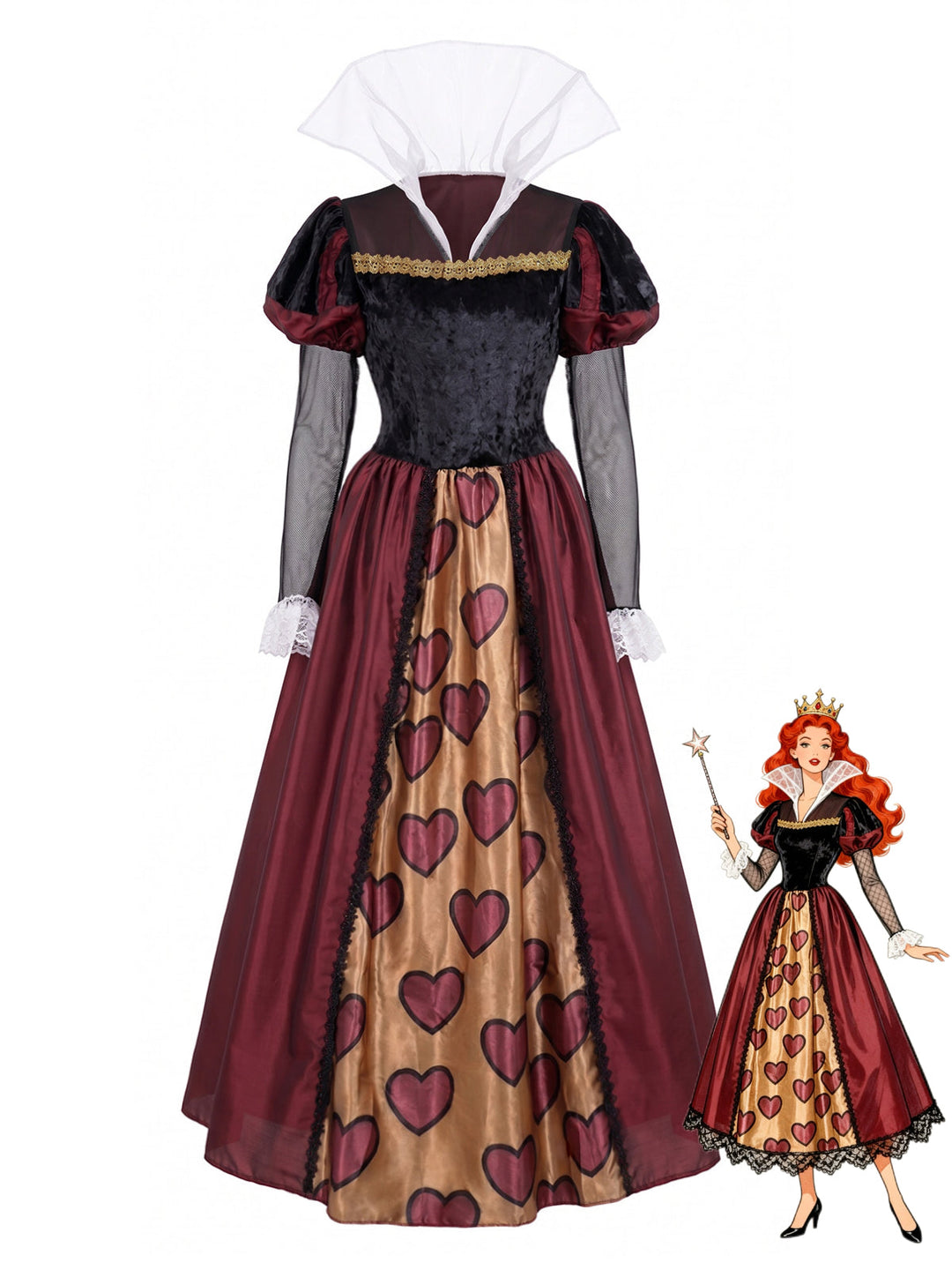 Red 1930s Vintage Classic Dress