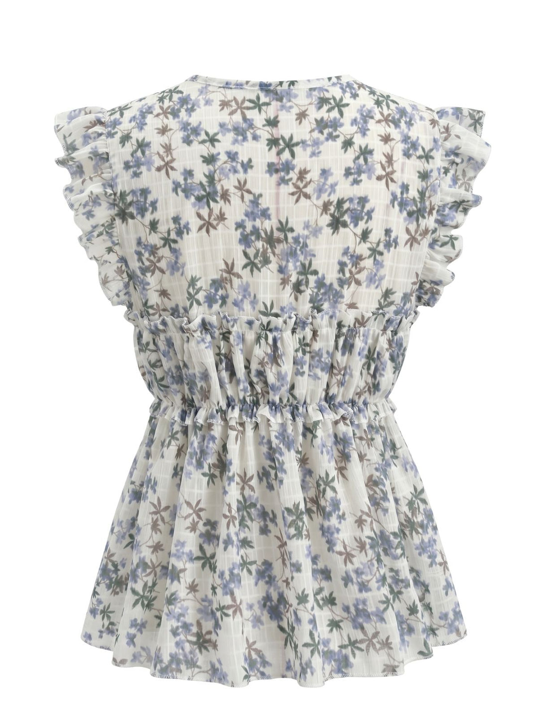Blue 1950s Vintage Retro Blouse 2