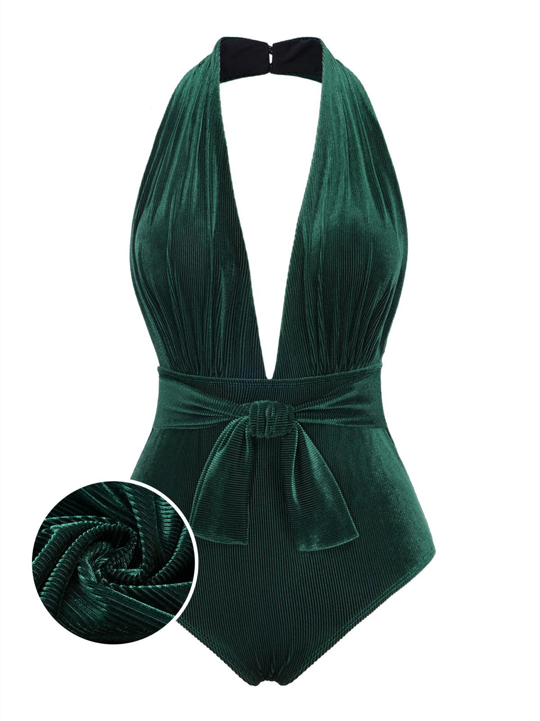 Velvet Deep VNeck Swimsuit | vintage swimsuit, retro beachwear