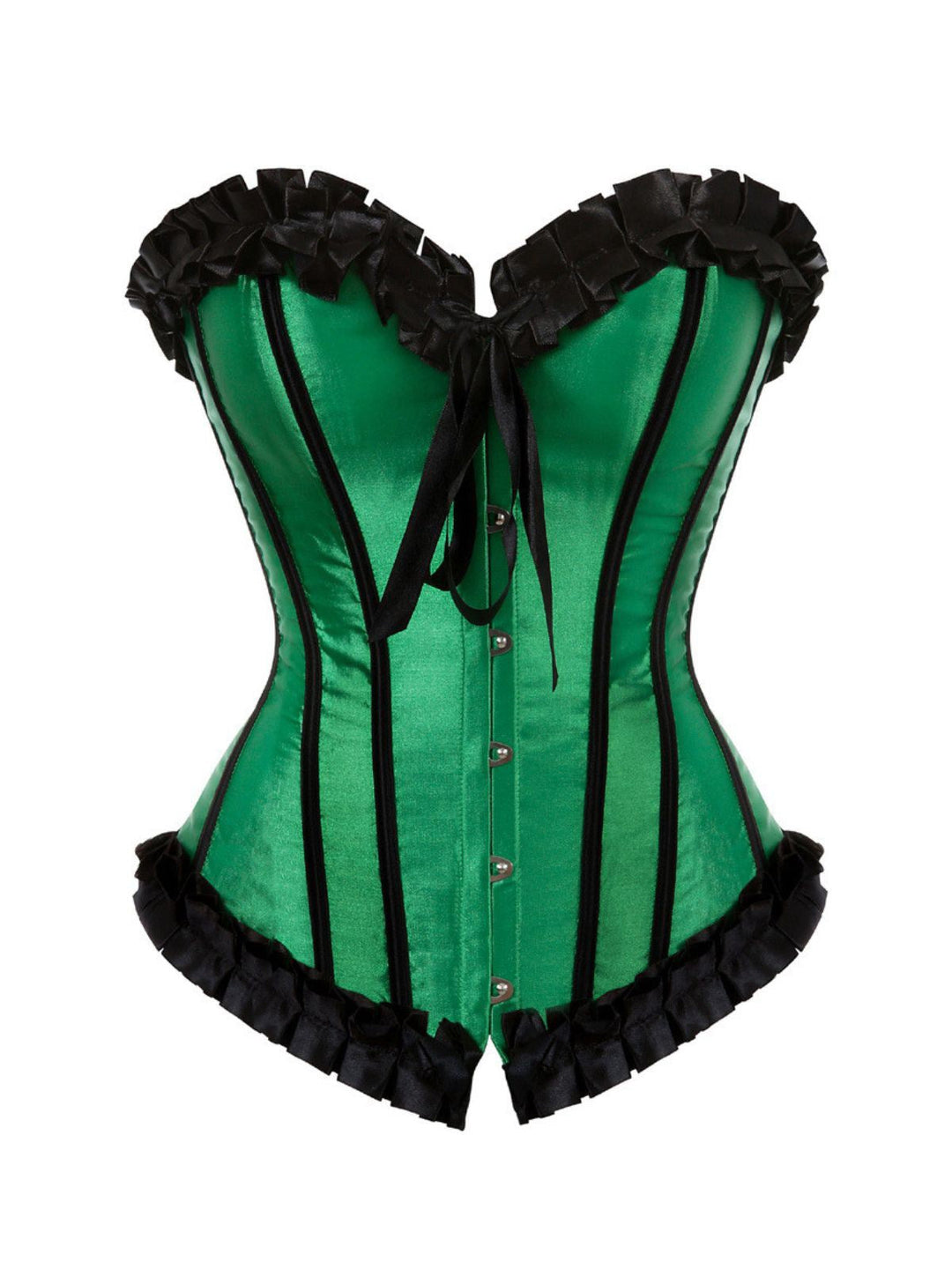 1980s Binding Bow Box-Pleat Patchwork Corset - vintage fashion, retro style